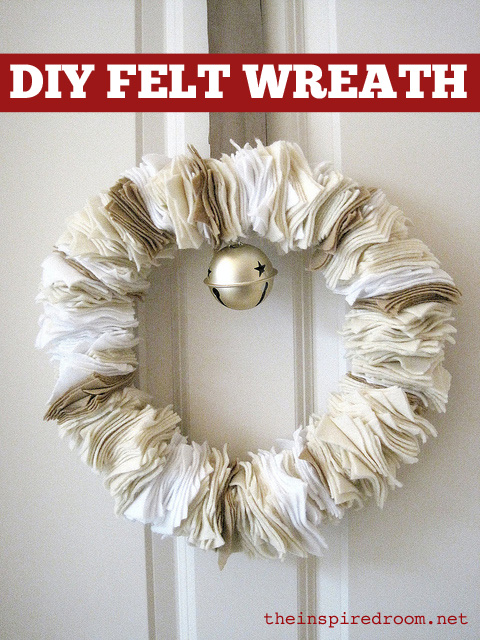 diy-felt-wreath felt craft, christmas craft
