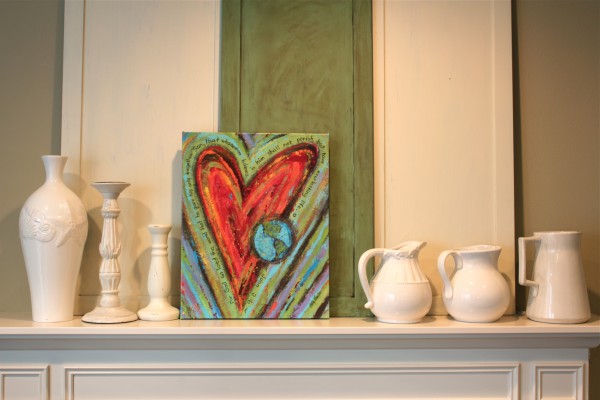Dayspring Heart Canvas Print