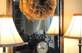 Coffee Filter Wreath