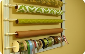 Wrapping Paper Organizer