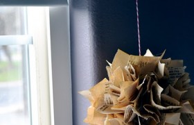 DIY Book Pages Ball