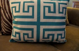 Screen printed pillow