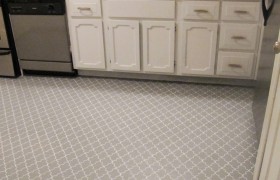 Stenciled Floor