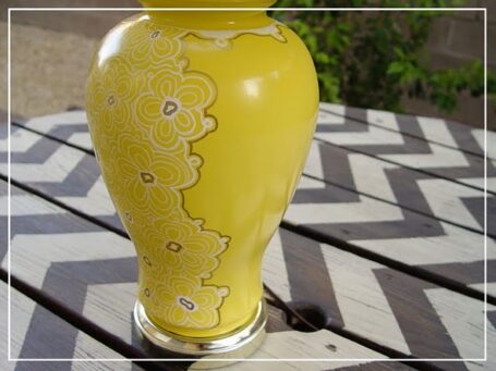 yellow painted lamp makeover yellow painted lamp makeover