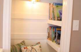 closet book nook