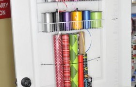 gift wrap organizer