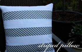 striped pillow
