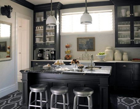 House Beautiful dark kitchen