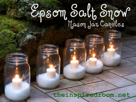 epsom salt mason jar candles