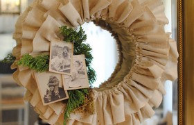 DIY Burlap Christmas Wreath