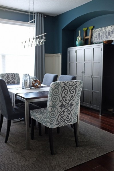 Love this modern dining room transformation from Teal Lime