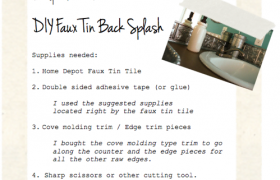 faux tin backsplash supplies faux tin backsplash supplies