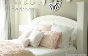 pink and gray bedroom decorchick.com