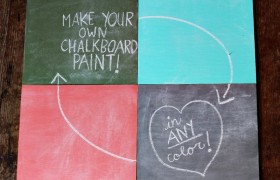 diy colored chalboard paint