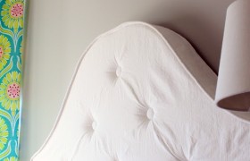 make your own tufted headboard tutorial