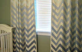 ombre chevron curtains diy
