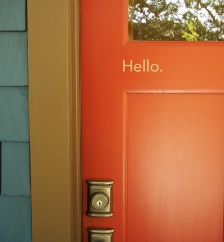 Orange Door and Hello Vinyl