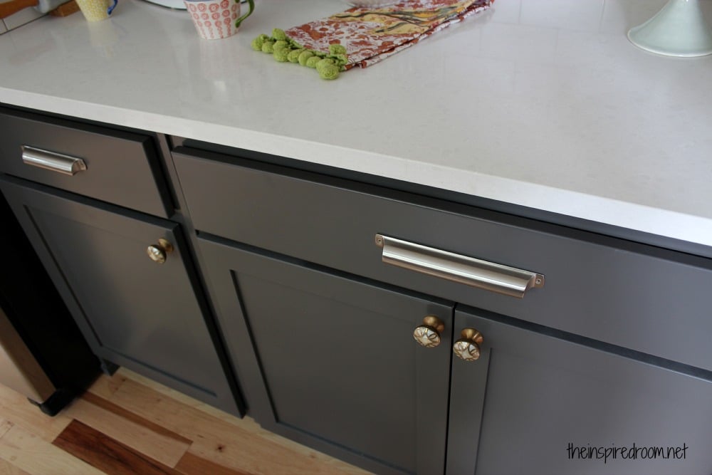 Colors After & cabinets The Room Inspired Cabinets!}  hardware  {Before Kitchen  Cabinet vintage