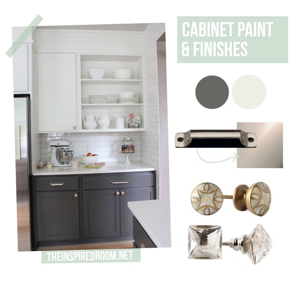 Gray Kitchens with White Cabinets