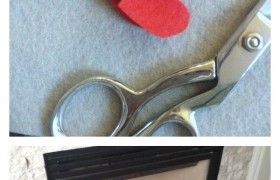 diy valentine's day felt heart garland via the inspired room