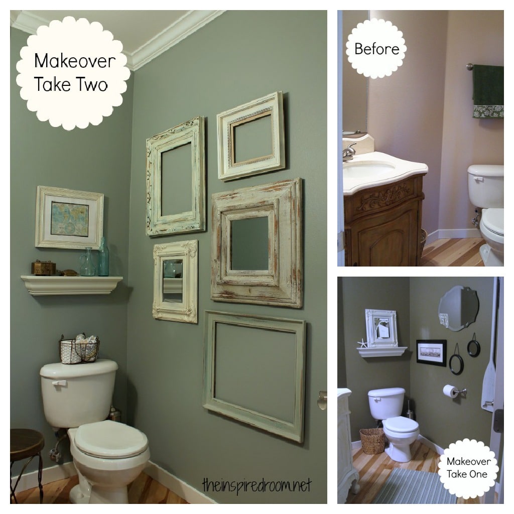 Powder Room Take Two 2nd Budget Makeover REVEAL The Inspired