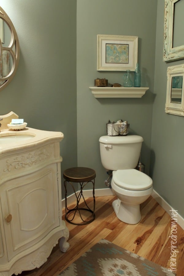 Powder Room, Take Two {2nd Budget Makeover REVEAL!} - The Inspired ...