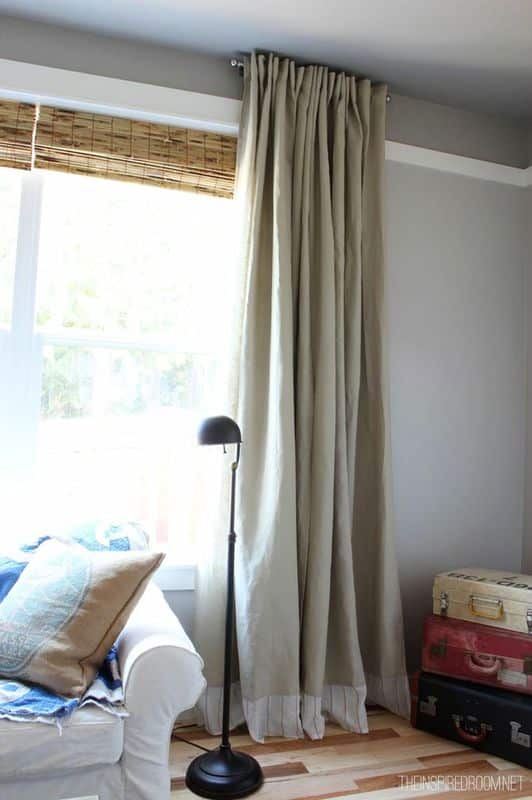 D Shaped Shower Curtain Rod Burlap Curtains IKEA
