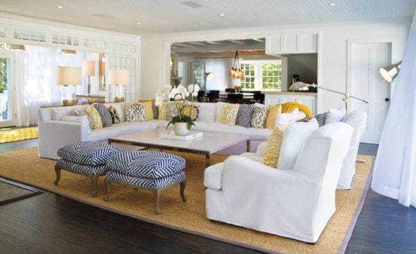 10 tips for styling large living rooms {& other awkward spaces