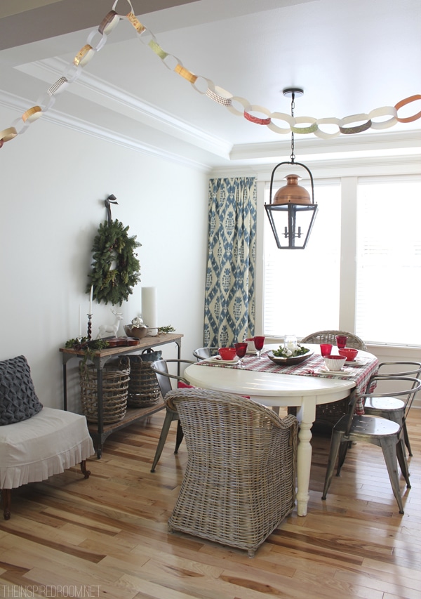 Simple Christmas Decorating - The Inspired Room Christmas Dining Room