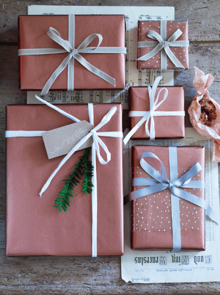 Copper Gift Wrap - Cox and Cox