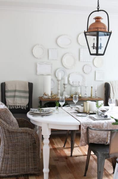 How to Hang Plates and Platters on a Wall - The Inspired Room