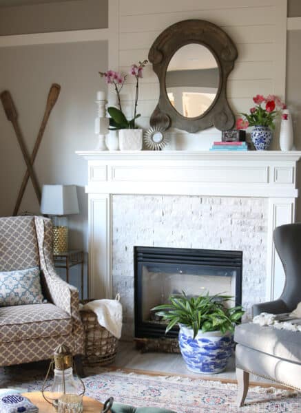 The Inspired Room - Spring Mantel