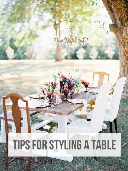 Tips for Styling a Tablescape