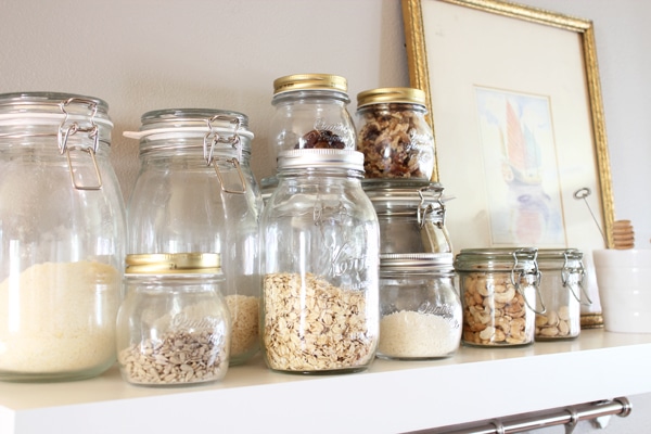 Bulk pantry items in jars