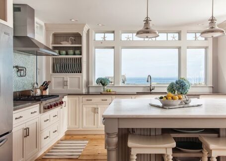 Kitchen with a View by Reef Cape Cods Home Builder