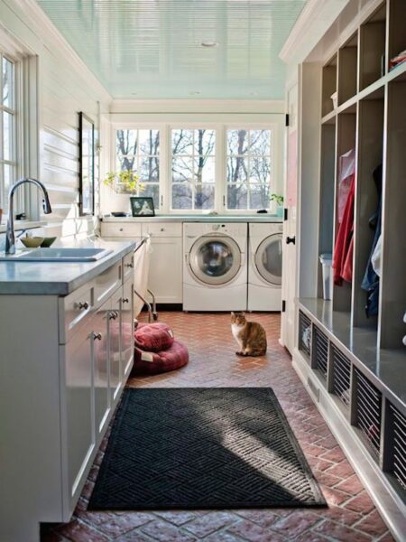 Laundry Room Mudroom Combination - Emily Fisher of Rock Paper Hammer