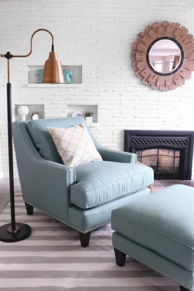 The Inspired Room Spring Refresh - Birch Lane Nailhead Larson Chair and Ottoman