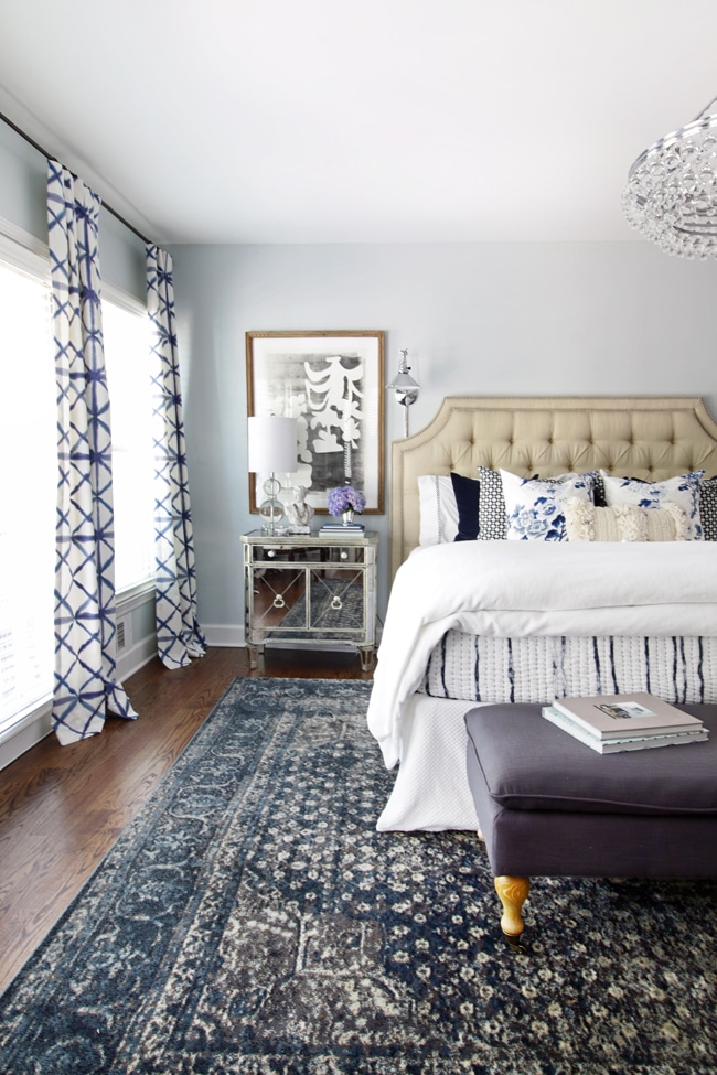 {Inspired By} Blue Patterned Statement Rugs  The Inspired Room