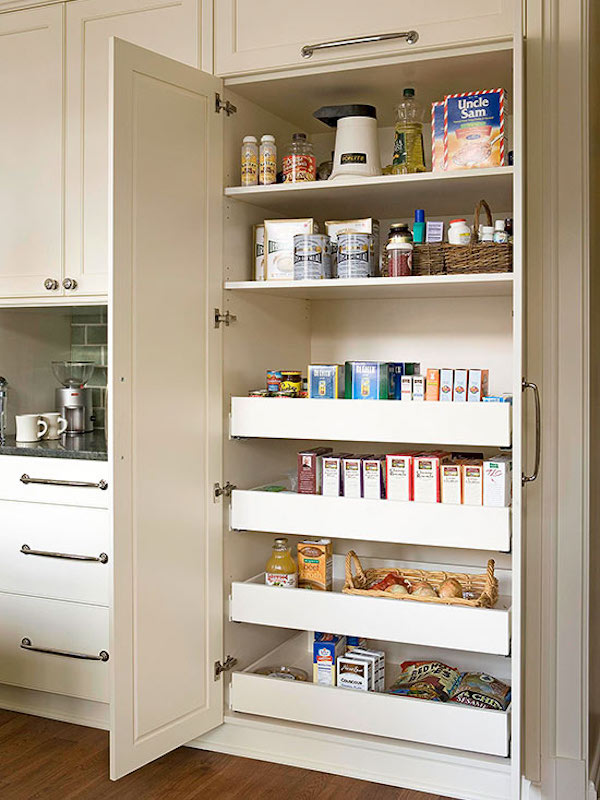 Slide Out Kitchen Pantry Drawers Inspiration The Inspired Room