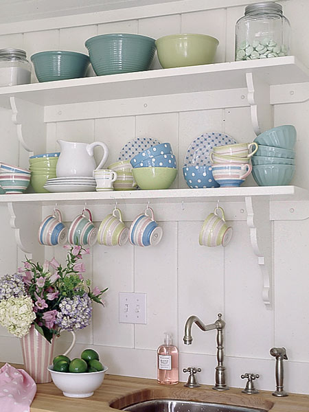 Organizing Open Shelves  Open kitchen shelves, Pantry shelving