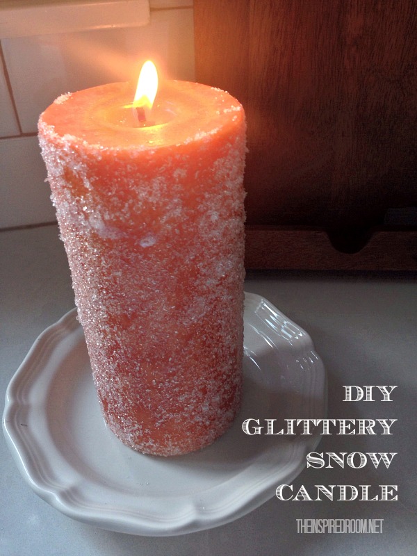 DIY Glitter Snow for Candles & Mason Jar Filler