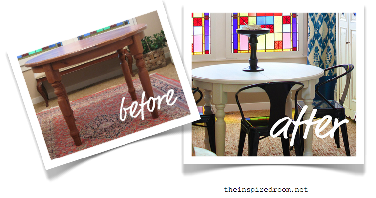 Furniture Makeover: Dining Table Before & After