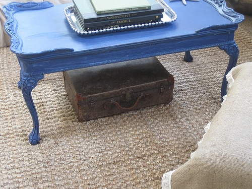The tale of a blue coffee table