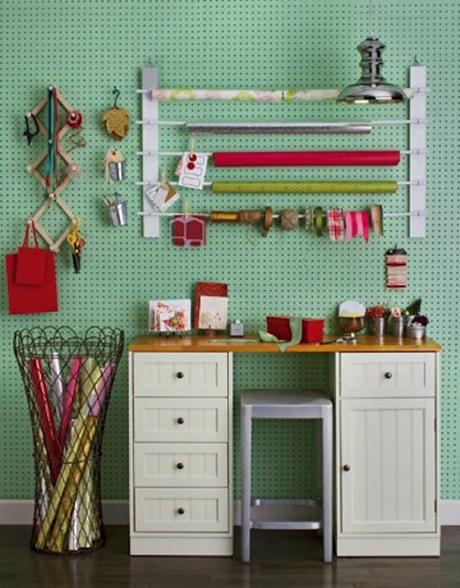 Organizing Craft Rooms & Wrapping Supplies