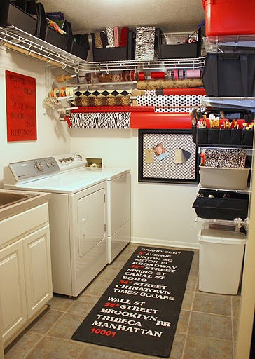 Small Laundry & Craft Room Combo {via The Exchange}