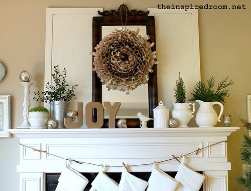 Before & After Mantel: Covering the TV Niche Above the Fireplace