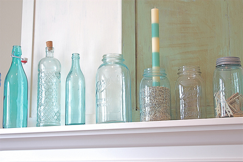 Summer Decorating {a.k.a. I'm Easily Distracted by Pretty File Boxes and Shiny Things}