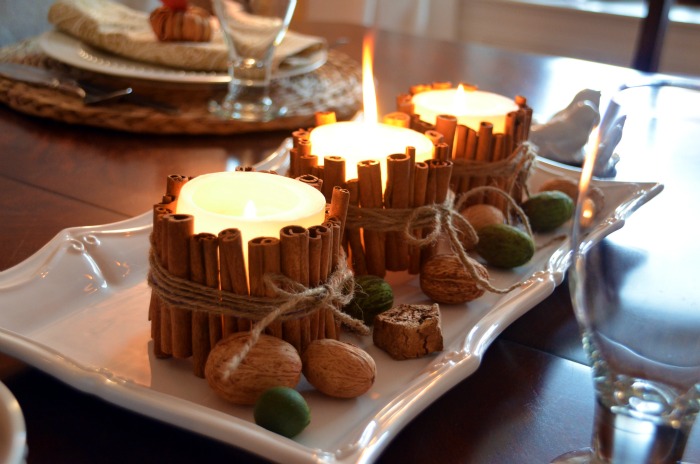 Inspired Holidays {Day 12}:: A Delicious Discussion of Fall Scents {DIY Cinnamon Stick Candles}