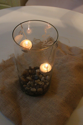 Thanksgiving, Party & Christmas Table Decor: Hurricanes with Hanging Votive Candles!