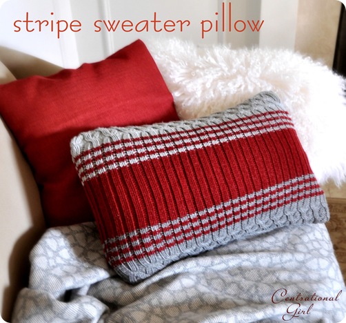 DIY Sweater Pillows {Centsational Girl}